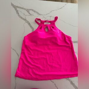 Vibrant Pink Women's tankini- XXL
